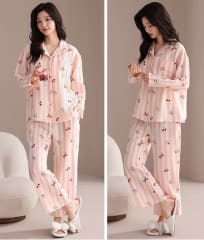 Pijama de Algodón para Mujer Estampado Rose