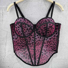 Top Corset  Kiara  Fucsia  Print
