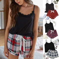 Set Pijama 2Pcs Cuadros