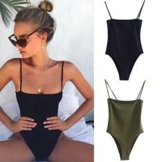 Body Básico Unicolor de Tirantes para Mujer