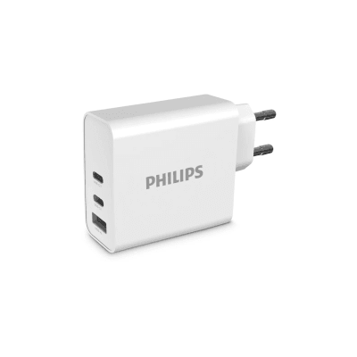 Cargador de Pared 65W 2 USB-C y 1 USB-A Carga Rápida Philips1