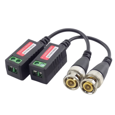 TRANSMISOR DE VÍDEO BALUN BNC CCTV COAXIAL 2 UNIDADES1