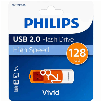 Pendrive philips 128 gb usb 2.0 Vivid1
