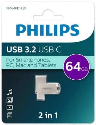 PENDRIVER 64 GB TIPO C Y TIPO A1