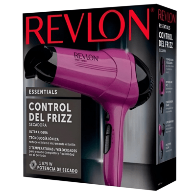 SECADOR DE CABELLO REVLON 2000 W IONIC PRO DR773PLA2 MORADO1