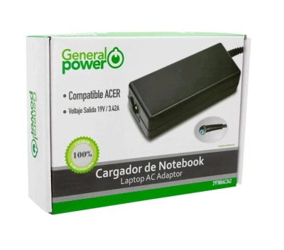 CARGADOR NOTEBOOK ACER 19V 3.42A PLUG 5.5*1.7MM GENERAL POWER1