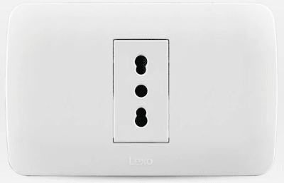 ENCHUFE EMBUTIDO SIMPLE 10 A-16 A BLANCO LEXO1