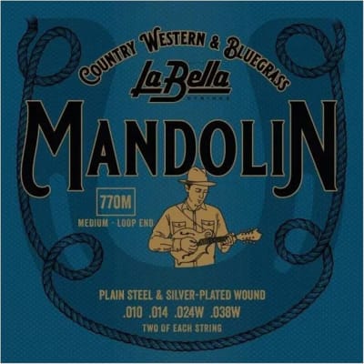 Set de cuerdas Mandolina La Bella 770M medium-loop end1