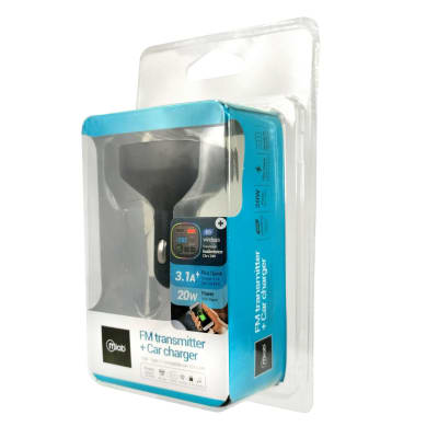 TRANSMISOR FM CON CARGADOR 3.1 AMPERES MICROLAB1