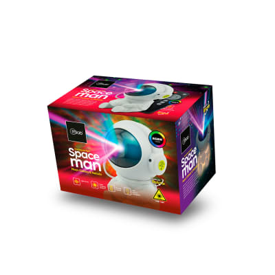 Spaceman Moon Galaxy Nebular Proyector Multicolor LED Laser Microlab1