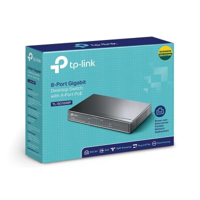 Switch TP-Link TL-SG1008P 8 Puertos/ RJ-45 10/100/1000 PoE1