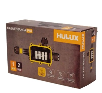 CAJA ESTANCA PARA CONEXION IP 68 2 SALIDAS1