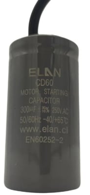 CONDESADOR DE PARTIDA 300 µF ELAN CON CHICOTE1