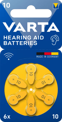 BATERIA AUDIFONOS NUMERO 10 VARTA 1.45V1
