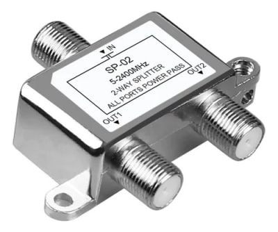 ADAPTADOR SPLITTER SATELITAL 1 A 2 5-2400 MHZ1