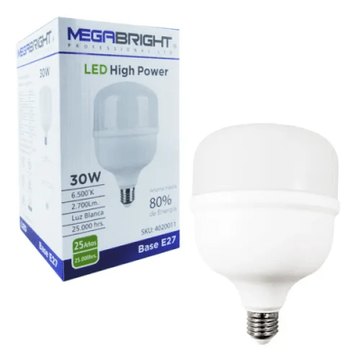 AMPOLLETA HIGH POWER 30 Watts E27 3.000 LUMENES1
