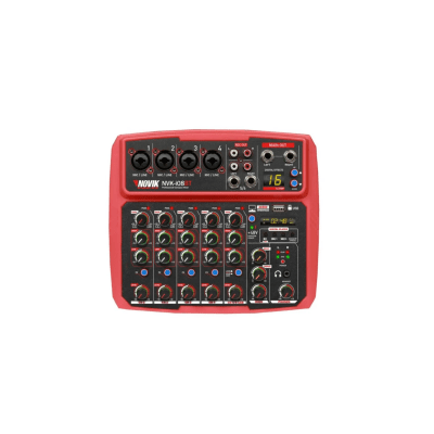 Consola Mixer NVK-i08 8CH 4Pre Con FX y USB NOVIK1