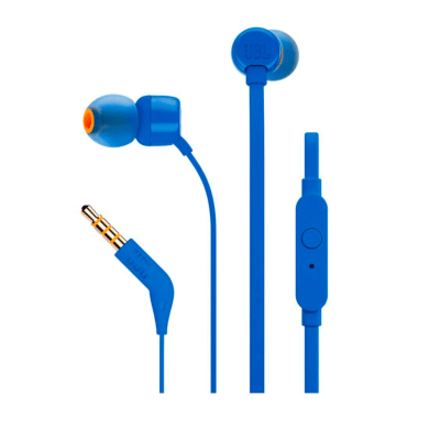 AUDIFONOS JBL TUNE 110 AZUL MANOS LIBRES PURE BASS SOUND1