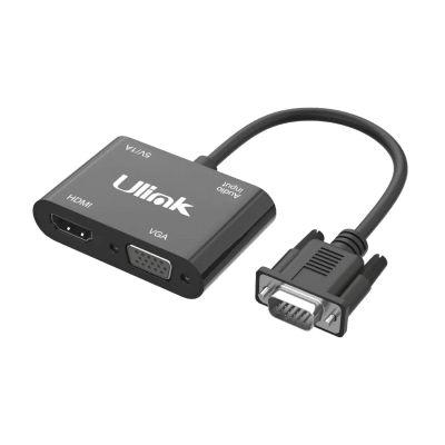 ADAPTADOR CONVERSIR VGA A HDMI/VGA CON AUDIO ULINK CV2500HV1