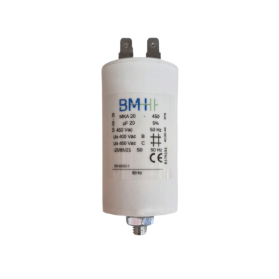 CONDENSADOR PERMANENTE 20 µF CON TERMINALES BMI1