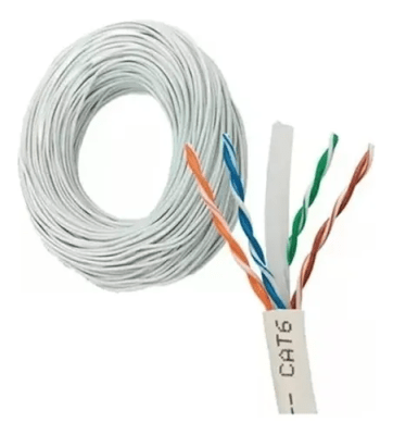 CABLE DE RED CATEGORÍA 6 GRIS SIN CONECTORES1