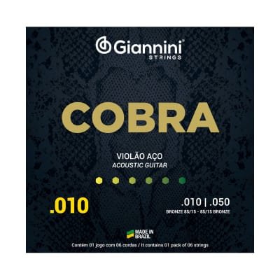 SET CUERDAS ELECTRO ACUSTICA GIANNINI COBRA1