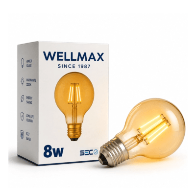 AMPOLLETA LED G95 8 W FILAMENTO E27 CALIDA VINTAGE1