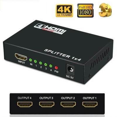 SPLITER HDMI 4 SALIDAS Y UNA ENTRADA 1080 P1