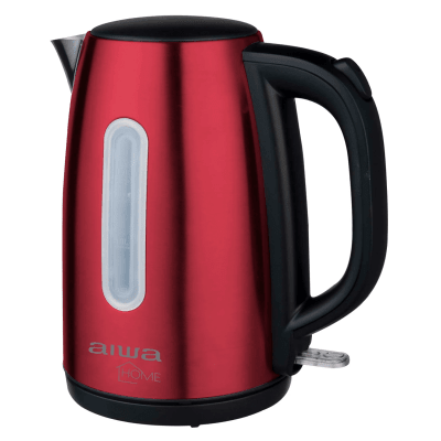 HERVIDO ELÉCTRICO AIWA 1.7L ACERO INOXIDABLE 2200W AW-JD1402 ROJO1
