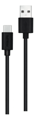 CABLE USB PHILIPS USB-A A USB-C 1 METRO NEGRO1