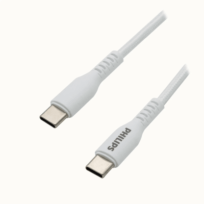 CABLE USB PHILIPS USB-C A USB-C 3.2AMP 60WATTS 1 METRO2