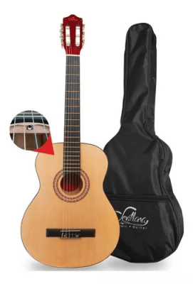 GUITARRA SEVILLANA CLASICA 39 PULGADAS CON FUNDA1