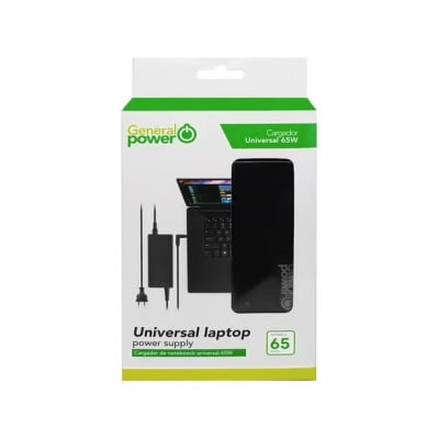 CARGADOR NOTEBOOK UNIVERSAL GENERAL POWER 65 WATTS1