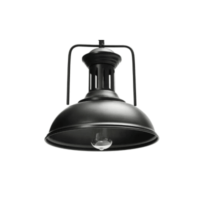 LAMPARA DE TECHO NEGRA E27 SPICA1
