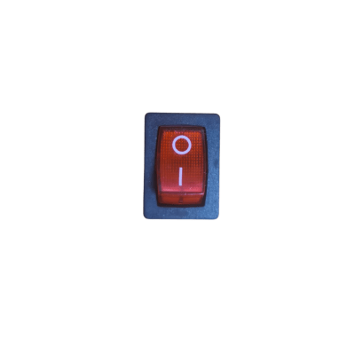 INTERRUPTOR MODULAR BALANCIN ROJO ON OFF 6A 250 V1