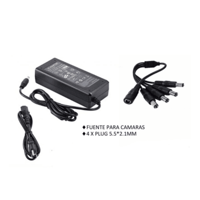 FUENTE DE PODER 12 V 5 AMPERES CON ADAPTADORES1