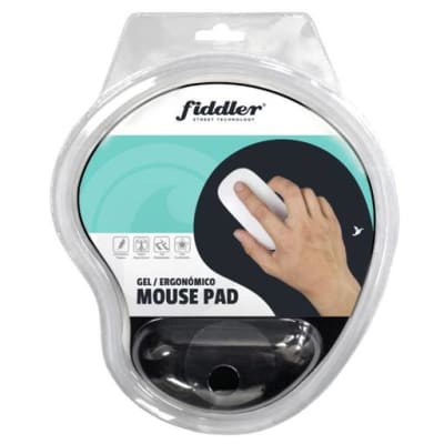 MOUSE PAD ERGONÓMICO FIDDLER NEGRO FD-MP011