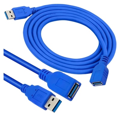EXTENSOR USB 3 METROS 3.0 USB MACHO A USB HEMBRA 5 GBPS1