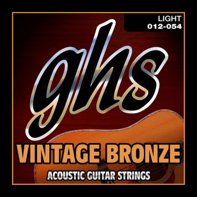 SET DE CUERDAS GUITARRA ACUSTICA GHS 85/15 Vintage Bronze Strings 12-541
