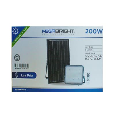 PROYECTOR SOLAR LED 200 WATTS 6000 K1
