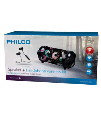 KIT BAZUCA PHILCO PX56U Y AUDIFONOS INALAMBRICOS1