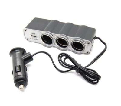 TRIPLE VEHICULAR CON USB IN-CAR USB SOCKET WF-01201