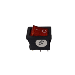 INTERRUPTOR 12V ROCKER ROJO