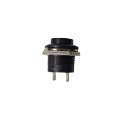 INTERRUPTOR PULSADOR CERRADO NEGRO 3A 250VAC 19MM