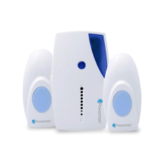 TIMBRE INALAMBRICO DOBLE POWERLAB AZUL