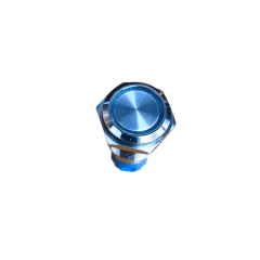 Interruptor 16 mm Metálico 12 - 24 v   Led Color azul