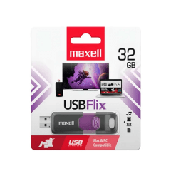PENDRIVE MAXELL FLIX 32GB USB 2.0 RETRÁCTIL