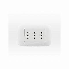 TOMA CORRIENTE LEXO TRIPLEX 10A 250V BLANCO