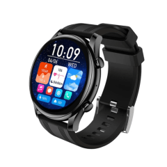 Reloj inteligente Hoco Y38 AMOLED ultrafino IP67, negro.