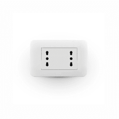 TOMA CORRIENTE DOBLE LEXO 10/16A + 10/16A 250V BLANCO ARMADO